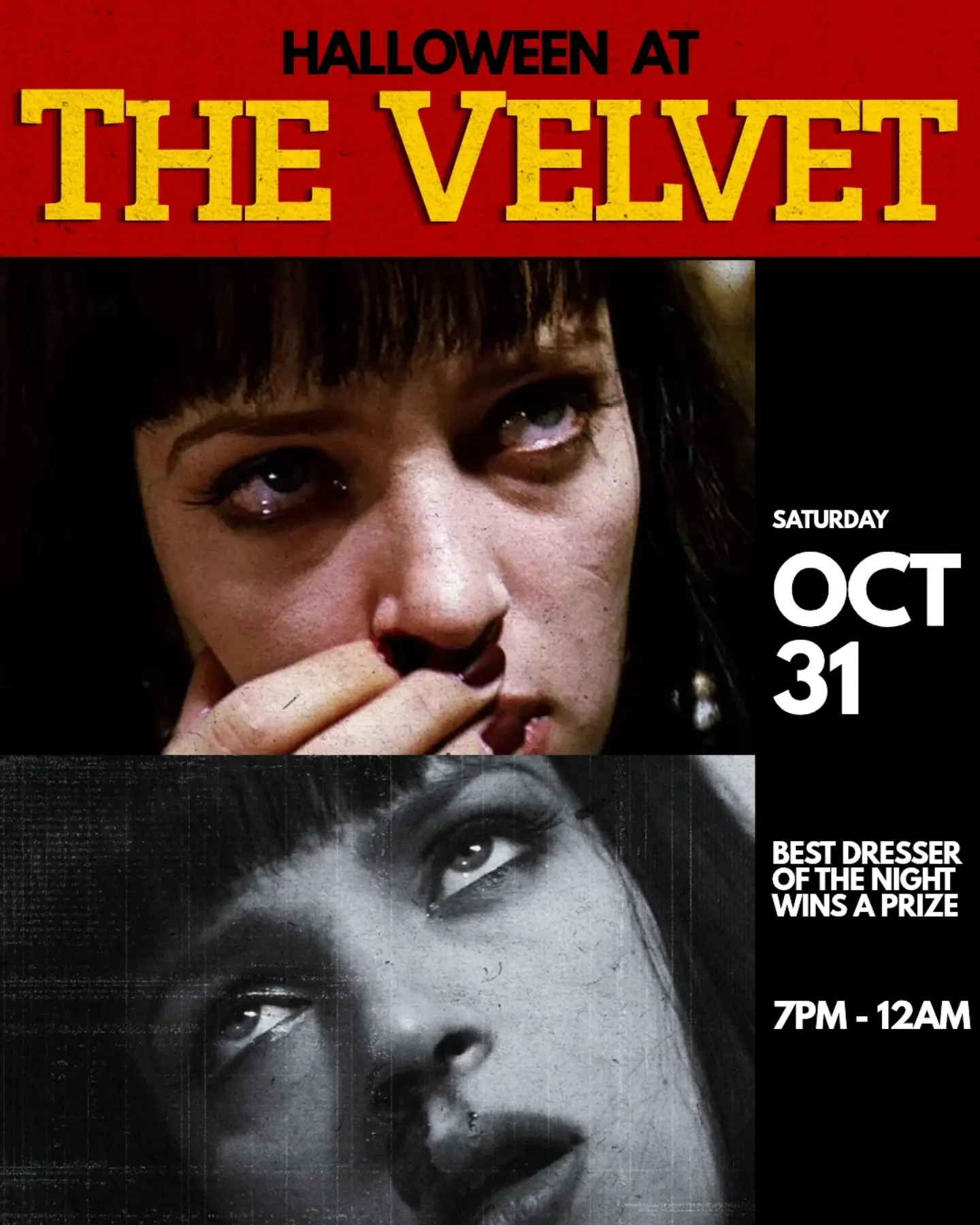 Event poster for Halloween Night