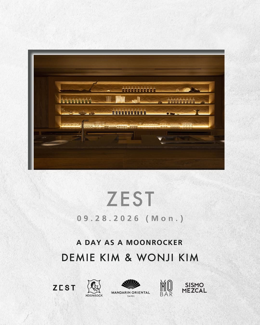 Event poster for A Day as a Moonrocker with ZEST