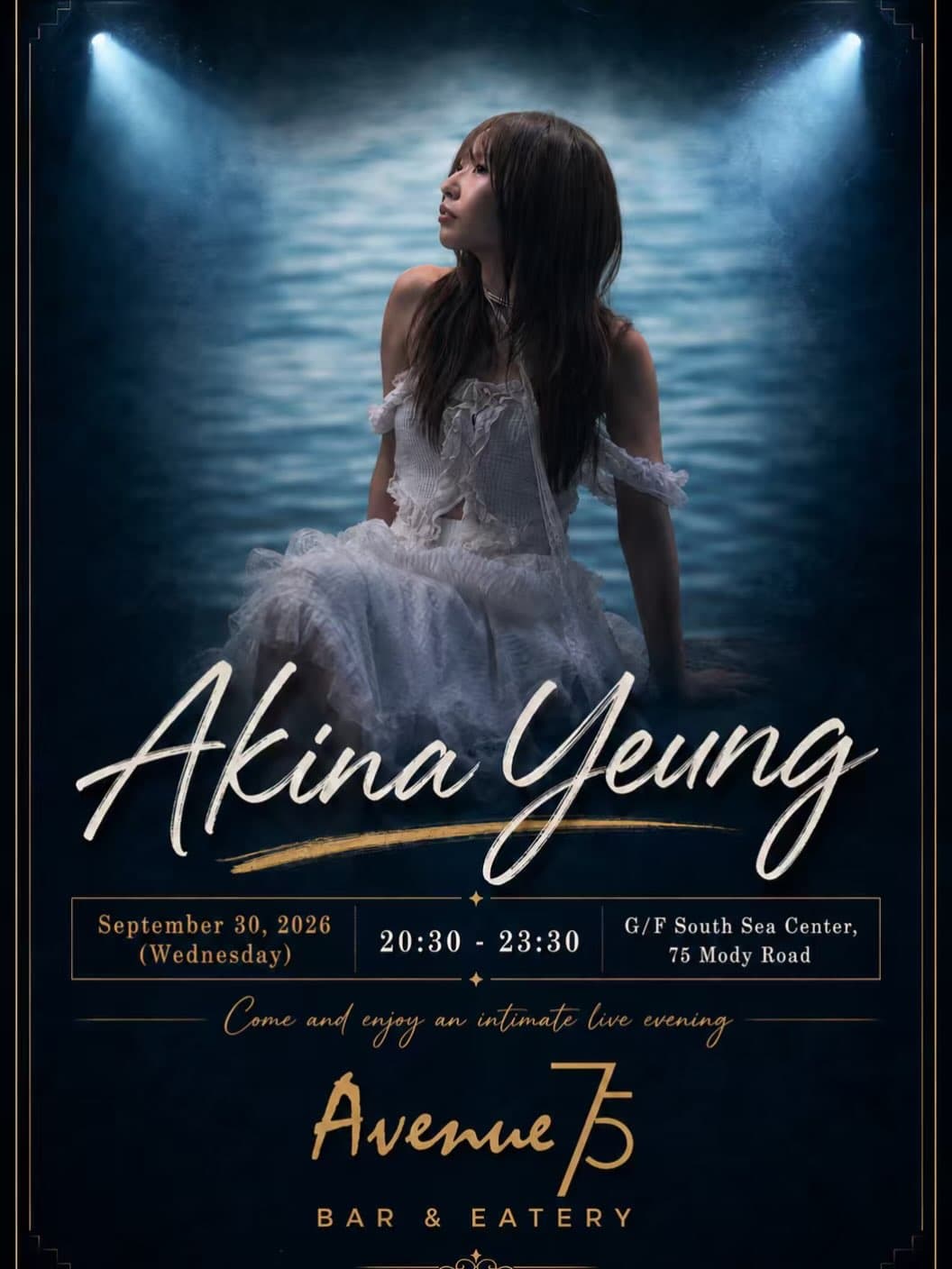 Event poster for Akina Yeung Live