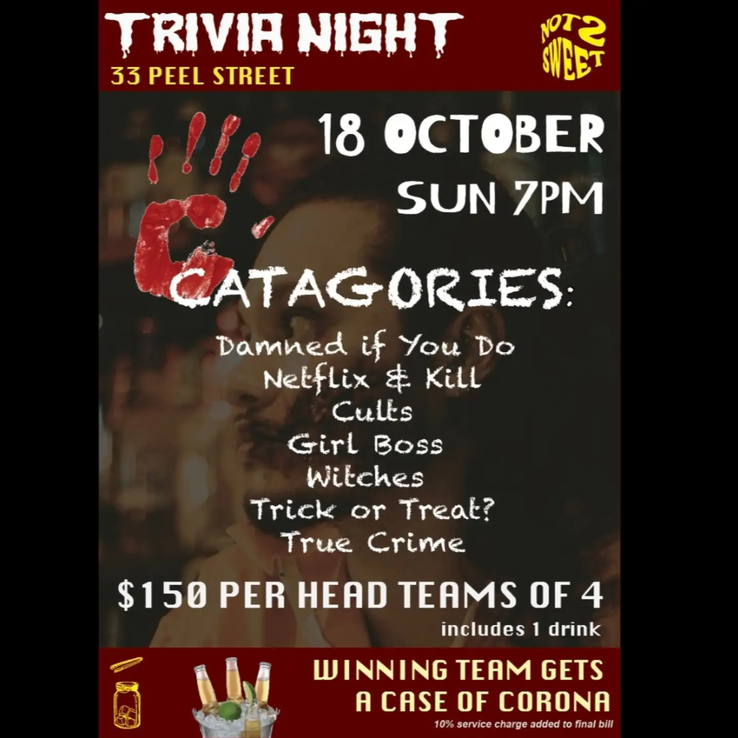 Event poster for Trivia Night