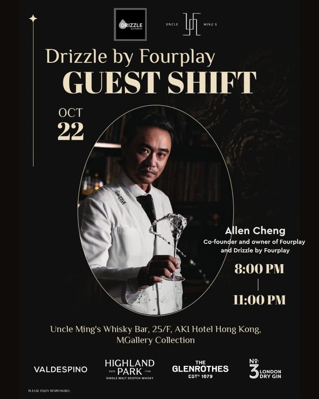 Event poster for Drizzle by Fourplay Guest Shift