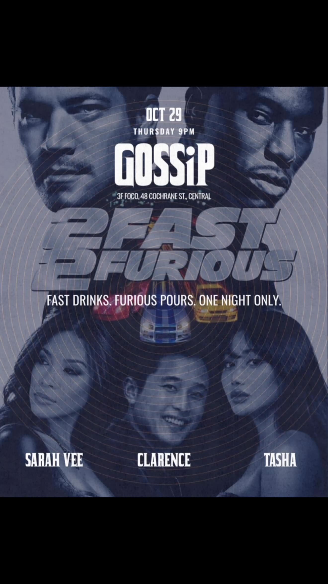 Event poster for 2 Fast 2 Furious