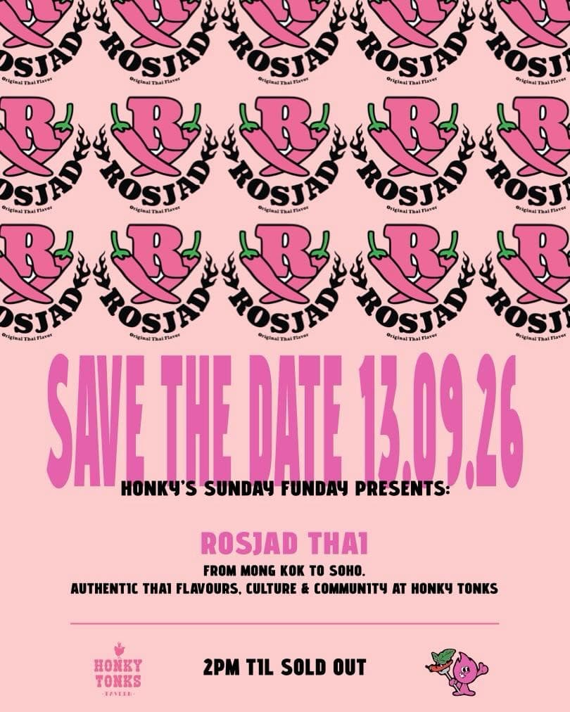 Event poster for Honky Tonks x Rosjad Kitchen Takeover