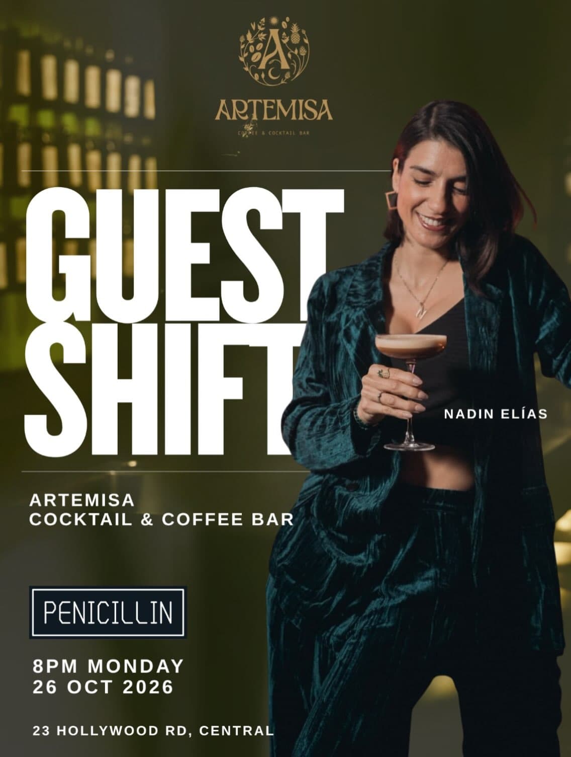 Event poster for Nadín Elías
