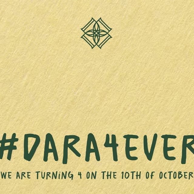 Event poster for DARA 4th Anniversary