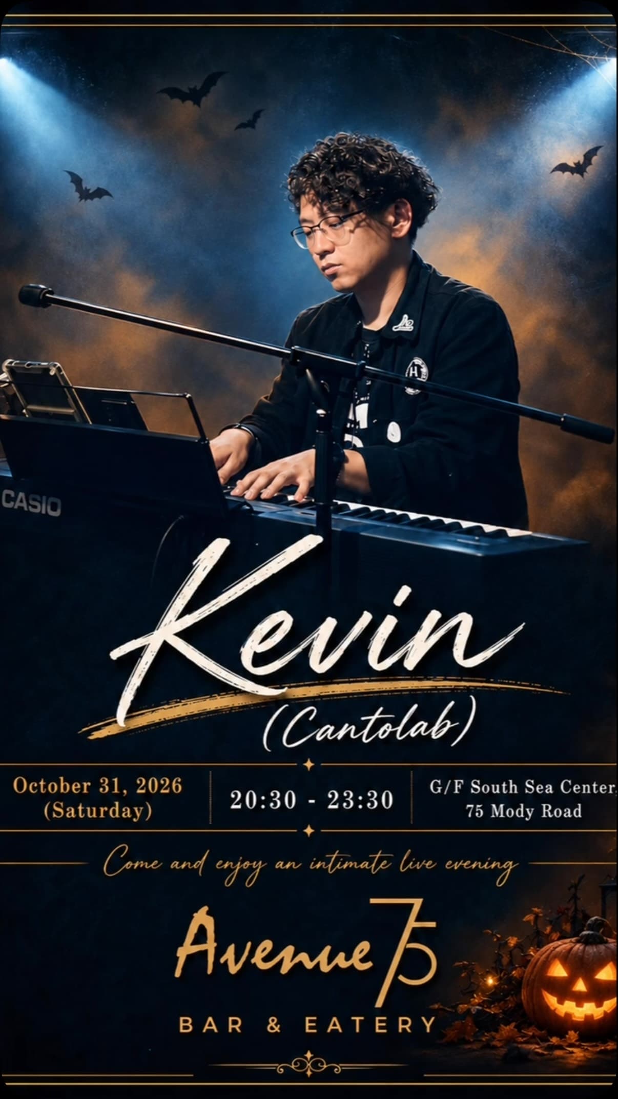 Event poster for Kevin