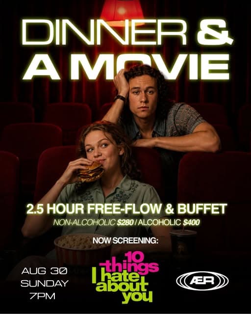 Event poster for Dinner & A Movie