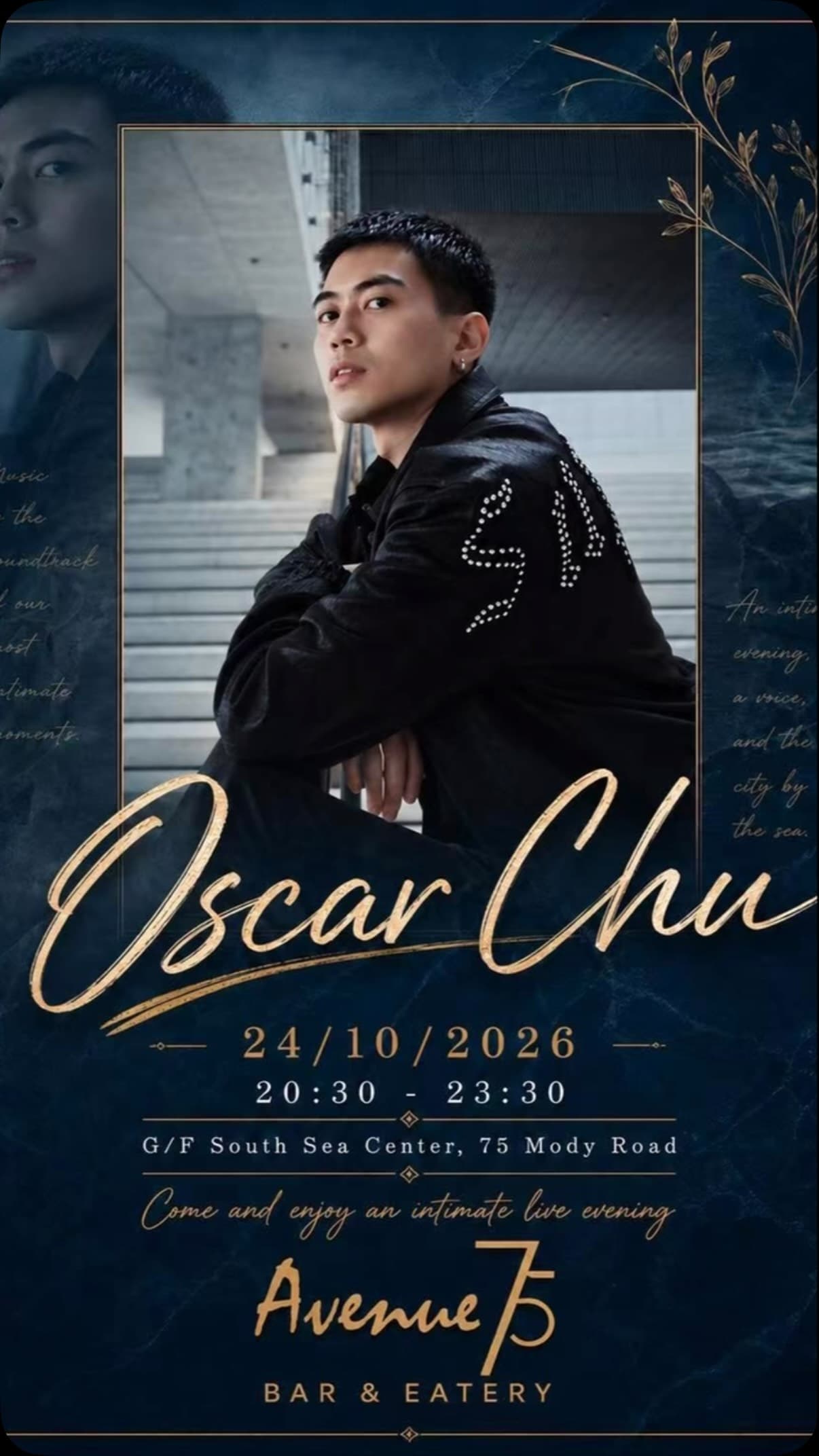 Event poster for Oscar Chu Live